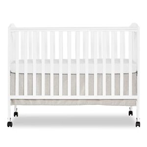 Dream On Me, Full Size 2-in-1 Folding Stationary Side Crib & Graco Premium Foam Crib & Toddler Mattress – GREENGUARD Gold Certified, CertiPUR-US Certified Foam, Machine Washable