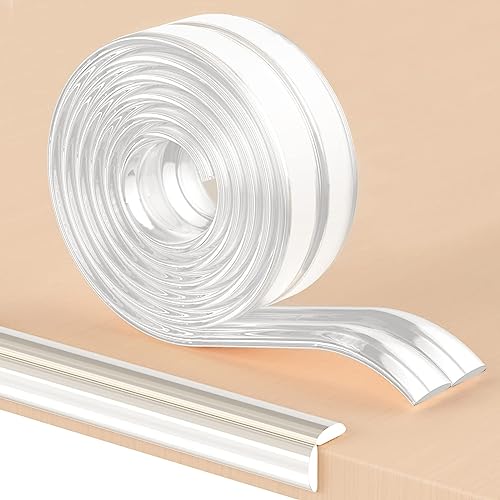 Baby Proofing, Edge Protector Strip Clear Corner Protectors Baby, Baby Proof Corners and Edges, 6.6ft(2M) Silicone Soft Corner Guards with 1MM Pre-Taped Strong Adhesive