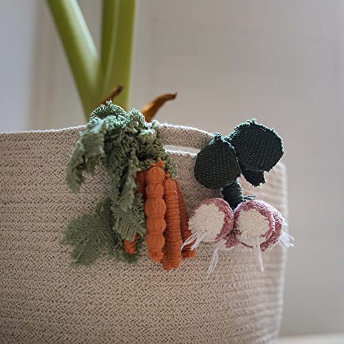 Lorena Canals |Basket Veggies. For Nurseries, Playrooms, Bedrooms. Handmade in 100% Cotton. Size: 9" x 1' x 1'