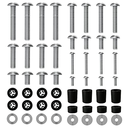 FORGING MOUNT Universal TV Mounting Hardware Pack 52pcs Fits All TVs up to 82 inches with M4, M5, M6, M8 TV Screws, Spacers and Washers