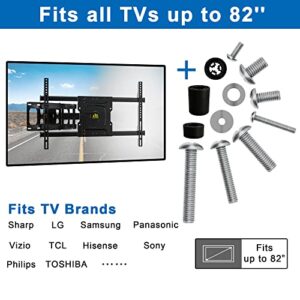 FORGING MOUNT Universal TV Mounting Hardware Pack 52pcs Fits All TVs up to 82 inches with M4, M5, M6, M8 TV Screws, Spacers and Washers