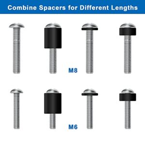 FORGING MOUNT Universal TV Mounting Hardware Pack 52pcs Fits All TVs up to 82 inches with M4, M5, M6, M8 TV Screws, Spacers and Washers