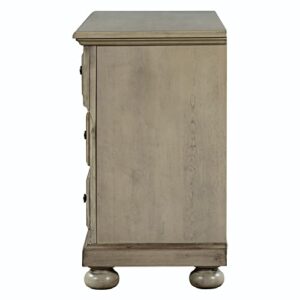 FRITHJILL 7 - Drawer Dresser, Traditional Solid Wood Chest of Drawers for Bedroom, Nursery, Stone Gray