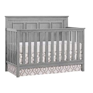 oxford baby bennett 4-in-1 convertible crib, rustic gray, greenguard gold certified