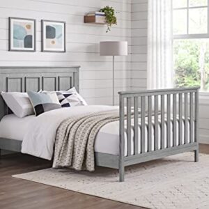 Oxford Baby Bennett 4-in-1 Convertible Crib, Rustic Gray, GreenGuard Gold Certified