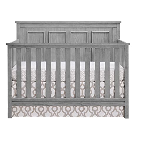 Oxford Baby Bennett 4-in-1 Convertible Crib, Rustic Gray, GreenGuard Gold Certified