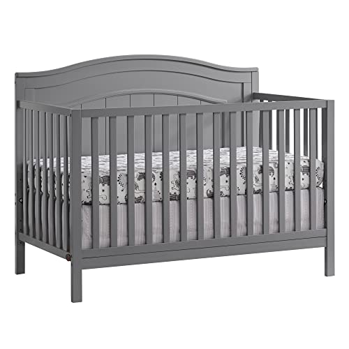 Oxford Baby Nolan 4-in-1 Convertible Crib, Dove Gray, GreenGuard Gold Certified