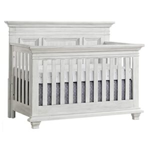 oxford baby weston 4-in-1 convertible crib, vintage white, greenguard gold certified