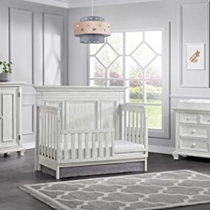 Oxford Baby Weston 4-in-1 Convertible Crib, Vintage White, GreenGuard Gold Certified