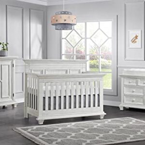 Oxford Baby Weston 4-in-1 Convertible Crib, Vintage White, GreenGuard Gold Certified