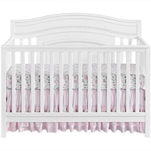 Oxford Baby Briella 4-in-1 Convertible Crib, White, GreenGuard Gold Certified