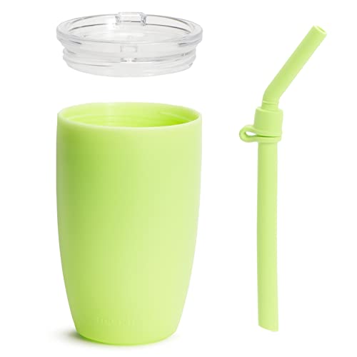 Munchkin® Simple Clean™ Straw Tumbler Sippy Cup Alternative for Toddlers and Kids, 10 Ounce, 2 Pack, Blue/Green