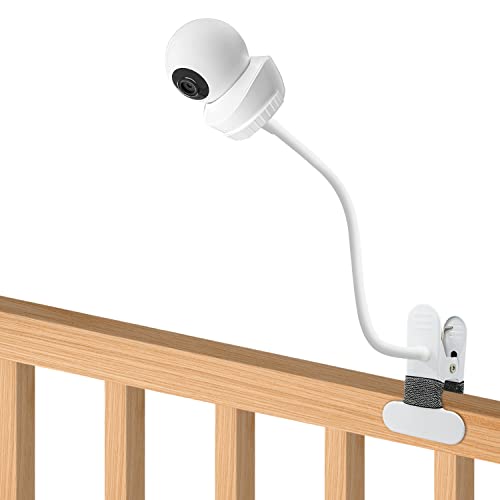 AOZTSUN Baby Monitor Mount Compatible with Babysense HD S2/ V43 Baby Monitor and Other Baby Monitor with 1/4 Threaded Hole 15.7 inches Flexible Clip Clamp Mount Long Gooseneck Arm