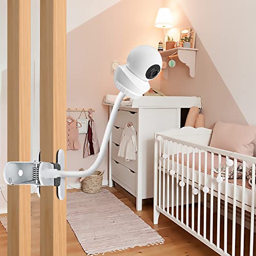 AOZTSUN Baby Monitor Mount Compatible with Babysense HD S2/ V43 Baby Monitor and Other Baby Monitor with 1/4 Threaded Hole 15.7 inches Flexible Clip Clamp Mount Long Gooseneck Arm