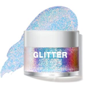 corleone holographic body glitter gel for body, face, hair, lip nail, eyeshadow, color changing long lasting sparkle shiny shifting glitter gel for festivals and parties rave (4)