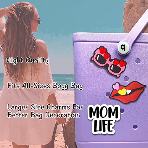 SHIYIXING MOMLIFE Charms for Bogg Bag, Bogg Bag Charms Accessories,Decorative Charm for Beach Tote Bag Rubber Beach Bag