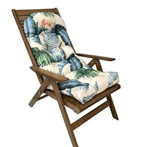 aygjkie waterproof rocking chair cushion indoor and outdoor high back patio porch chair funiture cushions with ties (color : hawaiian style, size : 110x50cm)