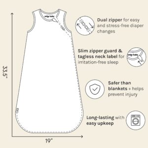 Onbe Baby Bamboo Rayon Baby Sleep Sack, 6-18 Months, Year-Round 1.0 TOG