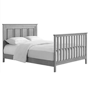 Oxford Baby Bennett Crib to Full-Size Bed Conversion Kit, Rustic Gray, GreenGuard Gold Certified