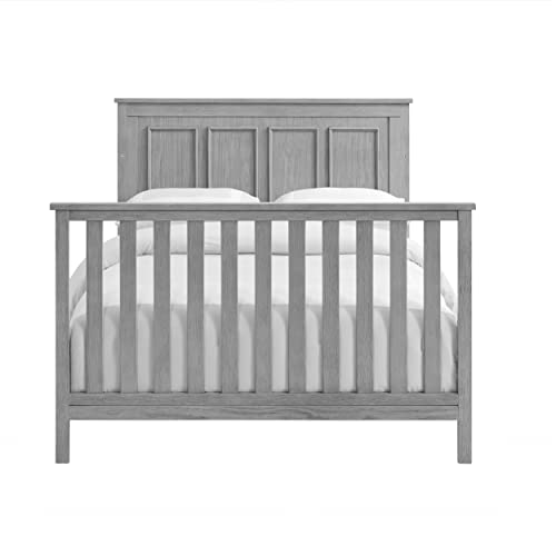 Oxford Baby Bennett Crib to Full-Size Bed Conversion Kit, Rustic Gray, GreenGuard Gold Certified