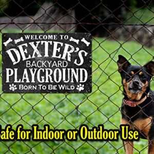 Customized Dog Name Backyard Playground Metal Indoor Outdoor Sign