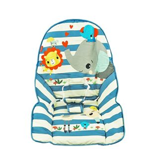 replacement part for fisher-price infant-to-toddler rocker - gvg45 ~ replacement cushion/seat pad ~ elephant/animals print