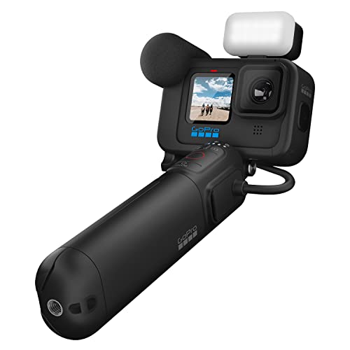 GoPro HERO11 Black Creator Edition - Includes HERO11, Volta (Battery Grip, Tripod, Remote), Media Mod, Light Mod, Enduro Battery, and Carrying Case (Renewed)