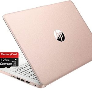 HP Stream 14" HD Thin and Light Laptop, Intel Celeron N4120, 16GB RAM, 64GB eMMC Storage, Long Battery Life, HD Webcam, HDMI, Rose Gold, Office 365 1-Year, Windows 11 S, 128GB Cuertns MicroSD