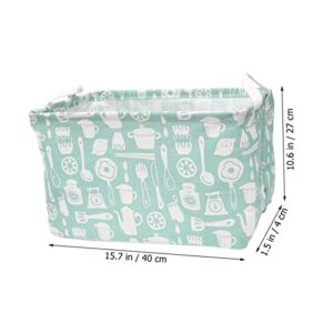 KOMBIUDA Storage Bin Container Decorative Storage Baskets Cloth Storage Bin Closet Book Basket Sundries Organizer Storage Container Sundries Basket Storage Box Fabric Laundry Basket