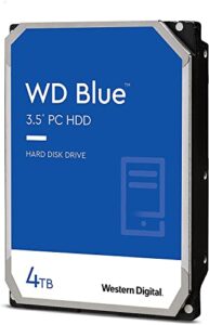 western digital 4tb wd blue pc internal hard drive hdd - 5400 rpm, sata 6 gb/s, 256 mb cache, 3.5" - wd40ezaz (renewed) (wd factory recertified)