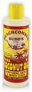 beachcomber budd's pure coconut oil 8 oz. unscented 4 bottles