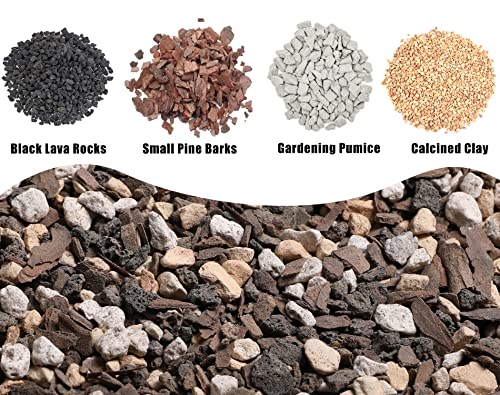 O-FarFarm Bonsai Soil Mix Ready to Use 4 Quart, Fast Draining All Purpose Potting Soil for Bonsai Tree, Ideal for Root Development, Made from Akadama, Lava Rock, Pumice and Pine Barks