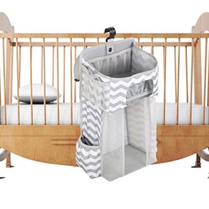 Hanging Changing Table Organizer Diaper Holder Cot Organizer for Crib Car Nursery Organizer for Bathroom, Children's Room, Nursery - Clear Window Caddy Hanger