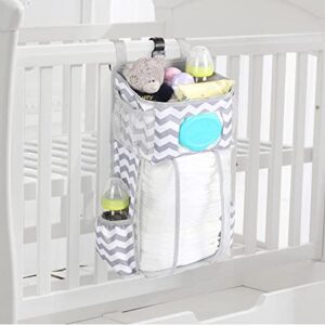 Hanging Changing Table Organizer Diaper Holder Cot Organizer for Crib Car Nursery Organizer for Bathroom, Children's Room, Nursery - Clear Window Caddy Hanger