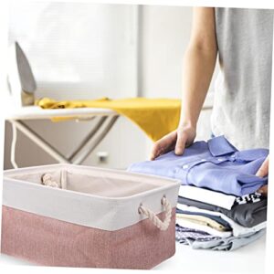 2pcs Fabric Storage Basket Foldable Basket Baby Basket Clothes Storage Bins Storage Baskets Basket Bin Clothes Basket with Handle Kids Laundry Hampers Multipurpose Baskets