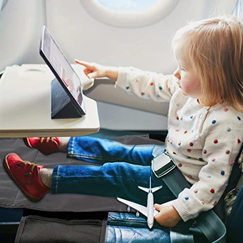 Essential for Children's Airplanes, Children's Airplane Bed, Business Car Child Resting Foot Mats, Children's Waterproof Airplane seat Extender(Black), Comes with 3D Sleep Goggles