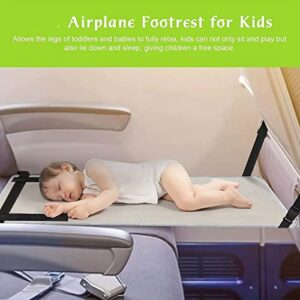 Essential for Children's Airplanes, Children's Airplane Bed, Business Car Child Resting Foot Mats, Children's Waterproof Airplane seat Extender(Black), Comes with 3D Sleep Goggles