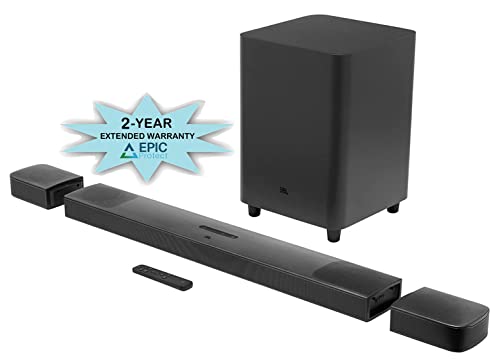 JBL BAR-9-1-TRUE-WIRELESS-SURROUND 9.1ch Surround Soundbar System with an Additional 2 Year Coverage by Epic Protect (2020)