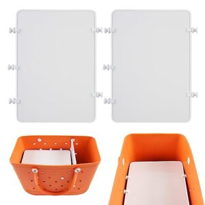 ioyaauy bogg bag divider tray, compatible with large x bagg bag 19x15x9.5inch, divider tray for bogg bag accessories help with organizing bogg bag and divide space (white-2pcs)