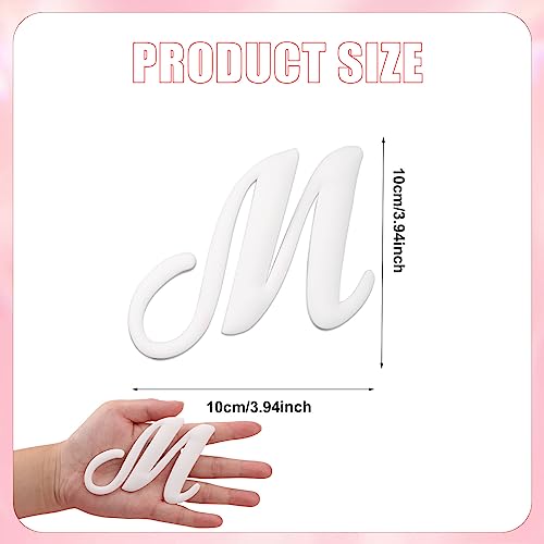 TOYMIS Decorative Lettering for Bogg Bag, Alphabet Letters Decor Letter Charms for Bogg Bag Accessories Alphabet 3D Letters for Personalizing Handbag DIY White (M)