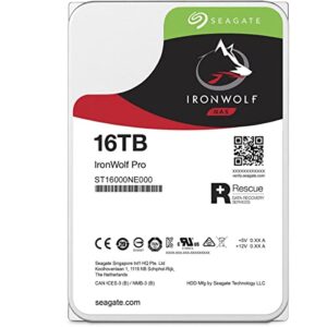 Seagate IronWolf Pro 16TB SATA III 3.5" Internal NAS Hard Drive, 7200 RPM, Pair