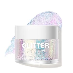body glitter gel,holographic face glitter gel for body,hair, nail,eyeshadow glitter makeup,long lasting liquid sequins glitter for festival rave party accessories - 02 sparkling pink