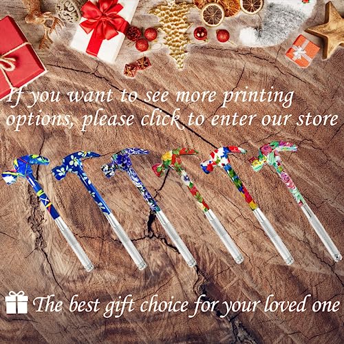 6 in 1 Flower Hammer & Screwdriver Tool, All In One Screwdriver Hammer Tools Set with Screwdriver, Best Gift for Birthday Valentine's Mother's day Christmas Thanksgiving Halloween(Red)