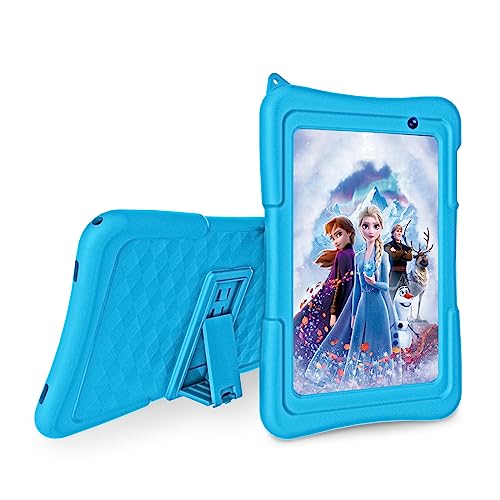 Android Tablet 8 inch Tablet, Android 12 Tablets Google GMS, HD1280*800, 3GB+32GB Storage, 4000mAh Battery, WiFi, Bluetooth, Shockproof Case(Blue) pre-Installed IWAWA, Switchable to Kids for Tablets