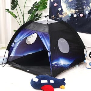 kids play tent lucky castle playhouse for boys and girls easy fun dome tent camping playground pop up tent for kids indoor and outdoor imaginative play perfect kid's gift (world stars)