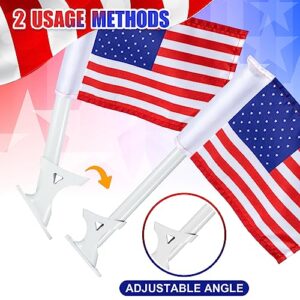 2 Sets American Flag Swing Set American Flag for Playset with Pole Playset Accessories 4th of July decorations and Treehouse Playhouse Backyard Decorations