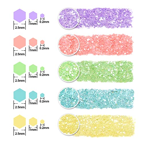 Lrisy Iridescent Chunky Glitter,Powder Craft Glitter Sequins Flake Bulk for Epoxy Resin,Body Face,Slime,Tumblers,Nail&Arts Painting (Soft Pink)