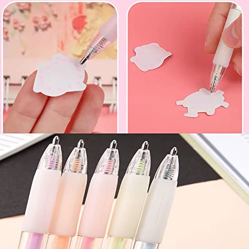 6pcs Ball Point Adhesive Glue Pen with 6PCS Extra Glue Refills, Kids-Friendly Precise Apply and Easy Control, Quick Dry Glue Pen for Crafting, Scrapbooking, Card Making, Kids School Craft Supplies.