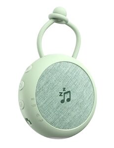jolywell portable sound machine - white noise machine for baby & adult, baby sound machine with night light, powerful battery, 20 soothing sounds, noise canceling for sleeping, travel & office, green