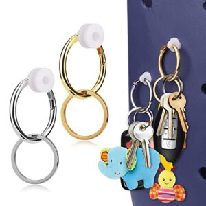 baborui key holder for bogg bag, lightweight key chain compatible for small & large bogg bags, insert charm accessory for bogg bag tote bag